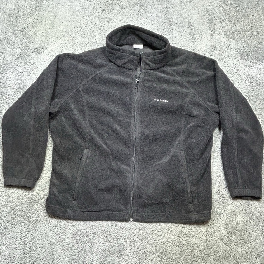 Columbia Jacket Women's 3X Black Benton Springs Full Zip Plus Outdoor Fleece